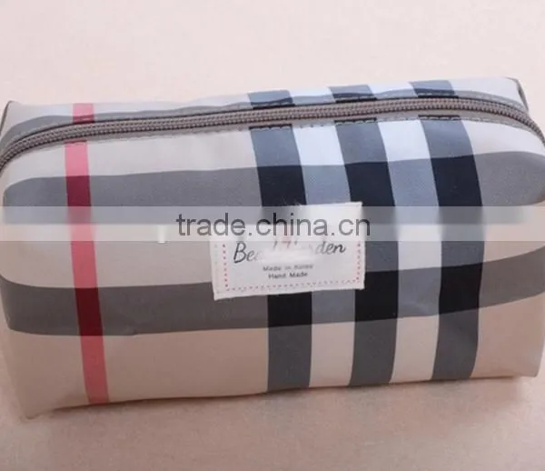 Luxury Nylon Natural Lady Hook and Loop Cosmetic Bag