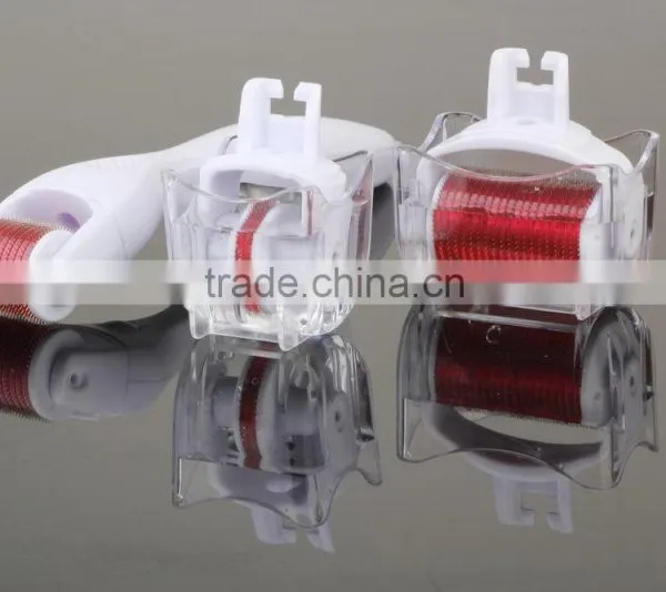 Beauty Supply 3 in 1 Derma Roller With 3 Separate Roller Heads 180 600 1200 Derma Roller for Eyes,Face, Body Dermaroller System photo-3
