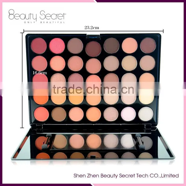 Newly Design Cosmetic Online 35 Color Matte Eyeshadow Palette for Women Warm Eye Shadow Palete photo-3