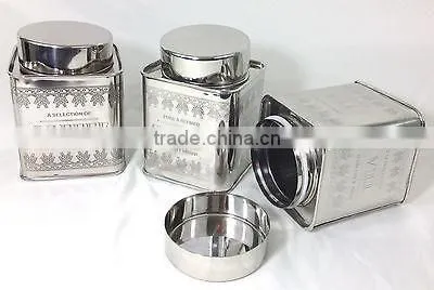 Top Quality Stainless Steel Canister Square