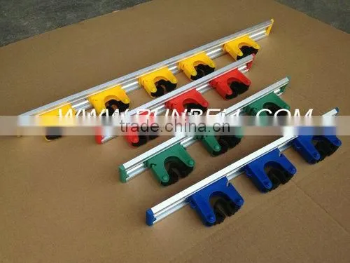 Plastic Mop and Broom Holder With Sturdy Alu. Track photo-2