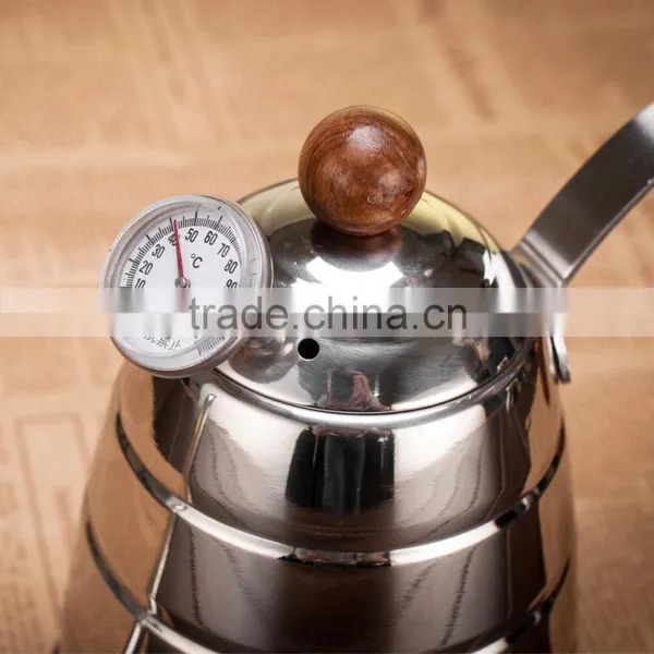 Pour Over Coffee Kettle Hand Drip Kettle Premium Stainless Steel Gooseneck Tea Kettle Wooden Ergonomic Handle photo-6