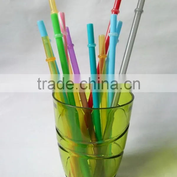 Reusable Straws Color Hard Plastic Drinking Straws