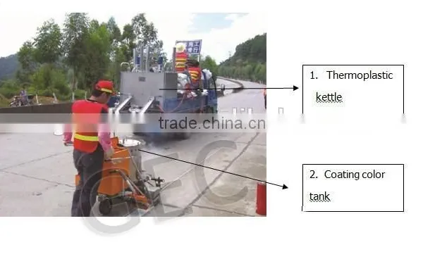 GD320 Hand-push Thermoplastic Road Line Marking Machine photo-4