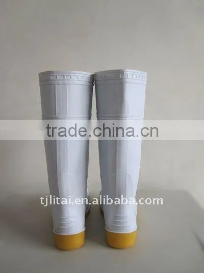 White PVC Safety Boot CE EN ISO20345 S5 Western Boots photo-3