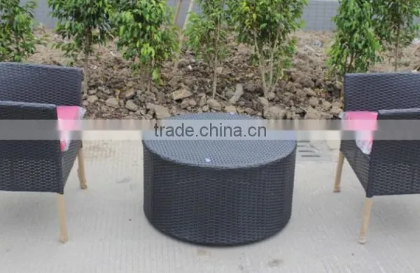 Rattan Cafe Furniture Coffee Table and Cafe Chairs photo-2