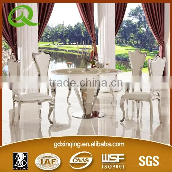 TH371 Tempered Glass Top Round Dining Table on Sale photo-4