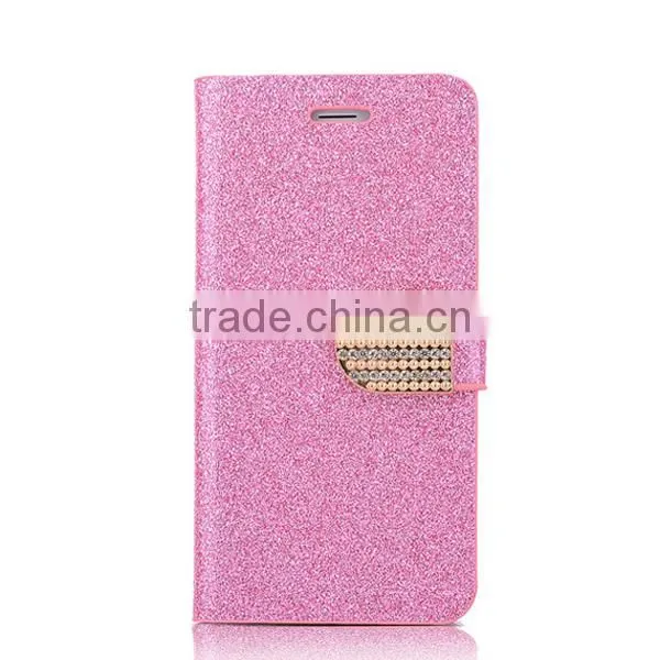 New Arrival Glitter Leather Case, Phone Case With Card Slot for IPhone6 6S photo-2
