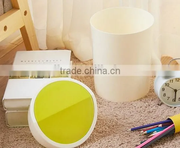 Colorful Multifunction Colorful Living Room Kitchen Bathroom Plastic With Cover Trash Bin Garbage Bin photo-5
