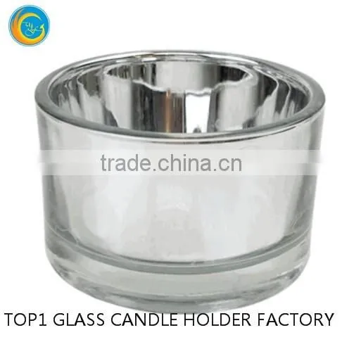 Multi Candle Holders Flared Tealight Glass Cup Purple Glass photo-6