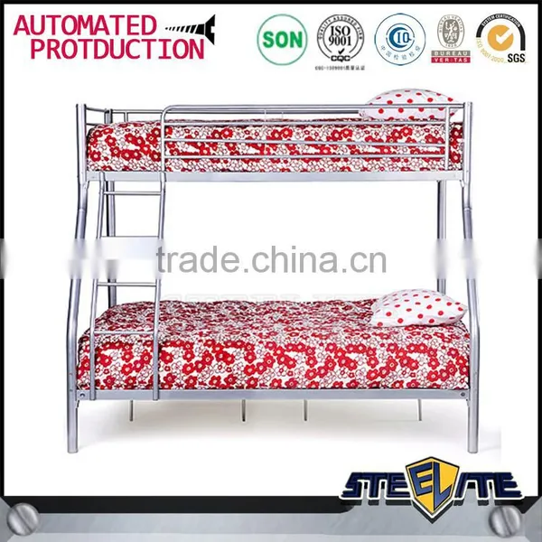 School Furniture Steel Bed Adult Bunk Bed 2 Tire Cot Bed photo-2