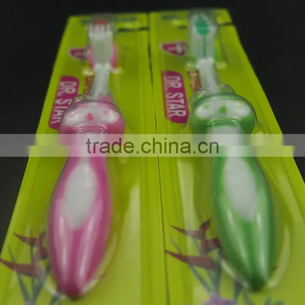 Wholesale Daily Use Travel Office Big Handle Soft Family Funny Kids Tooth Brushes photo-2