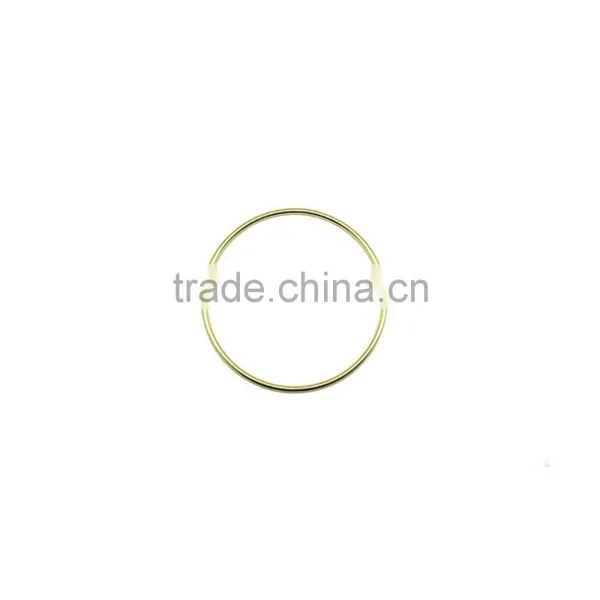 Brass Plate O Ring, High Quality Bright Color Metal O Ring for Handbag Round Ring, Butt Welded Steel Wire Rings ID 2" photo-2