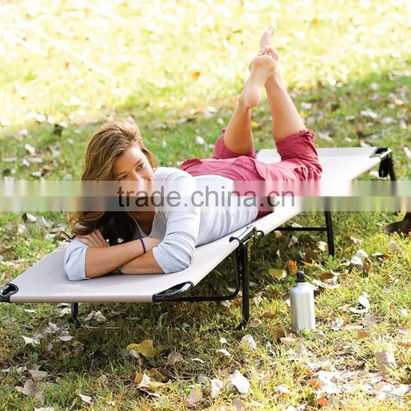 Tan Beach Cot Lounge Chair photo-5
