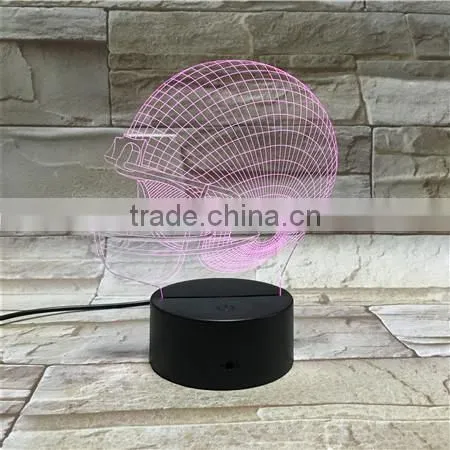 NFL Football Team 7 Color Change 3D Illusion Led Lamp Touch Switch Table Lamp LED Night Light for Decoration photo-6