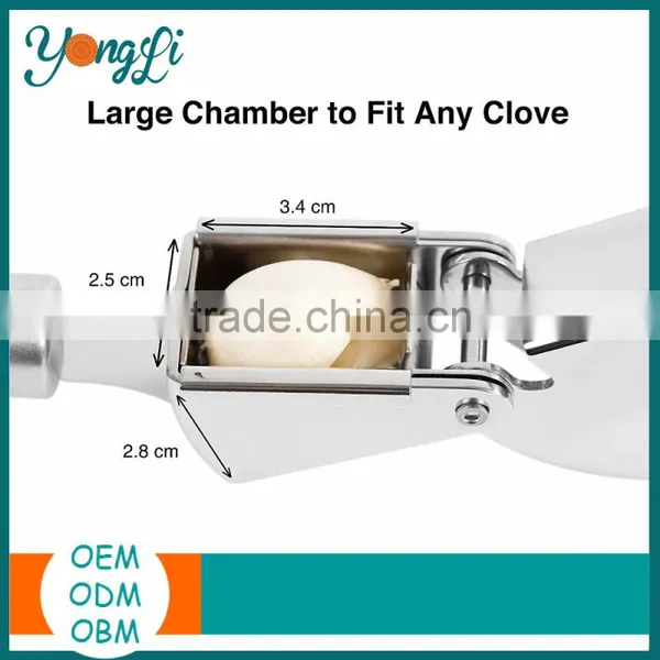 High-Quality Garlic Crusher/ Garlic Mincer Kitchen Garlic Press Stainless Steel photo-5