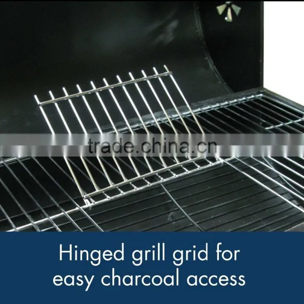 30" Inch Barrel Charcoal BBQ Grill With Trolley photo-4