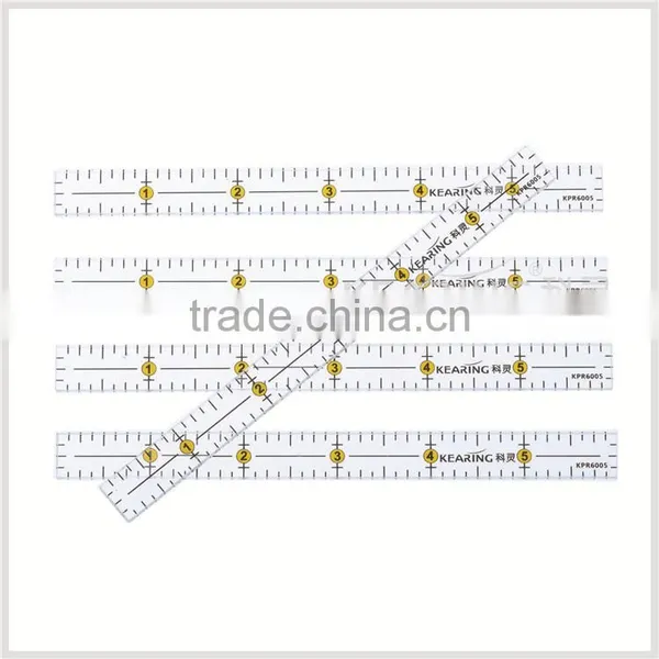 Kearing Acrylic Quilting Rulers 6'' * 1/2'' Patchwork Quilting Ruler for Fashion Making # KPR6005 photo-2