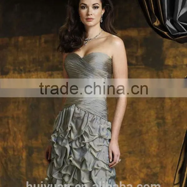 Silver Sleeveless Knee Length Mother of the Bride Dresses photo-2