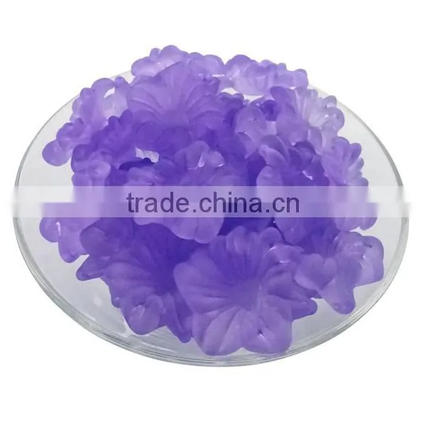 Wholesale Custom Matte Petal Acrylic Beads Cheap Matte Petal Plastic Beads for Diy Jewelry Accessories photo-3