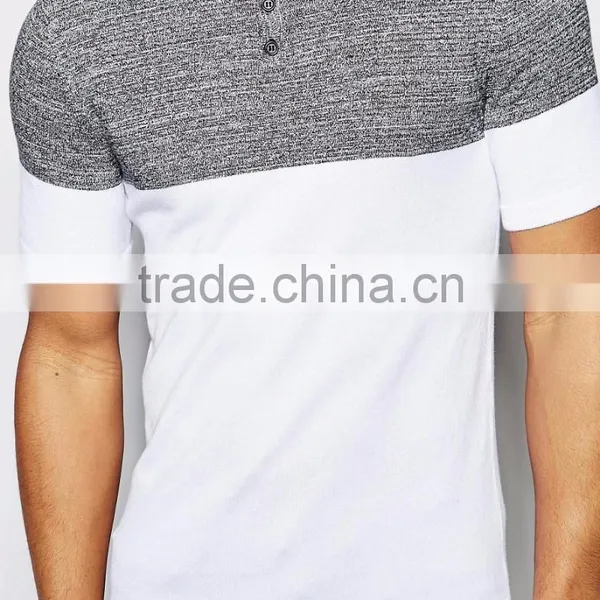 Factory Direct Wholesale Cheap Muscle Fit Knitted Polo In Colour Block Custom Logo Promotion T Shirt Polo China photo-4