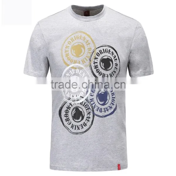 Fashion O Neck Short Sleeves Custom Men T Shirt Printing photo-2