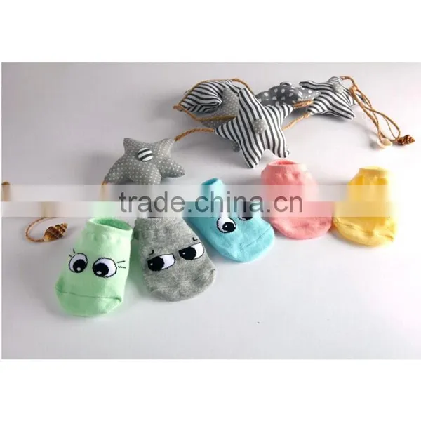 Top Selling for Baby Kids Small Infant Socks Big Eyes Antiskid Cotton Children Socks Cartoon Socks photo-3