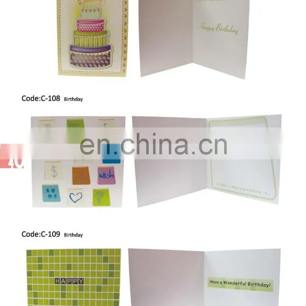 2015 New Arrival!!! Good Design Birthday Cards