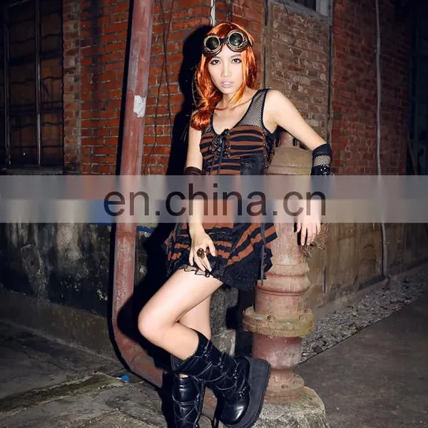Steampunk Lace-up Net Arm Warmer Glove photo-4