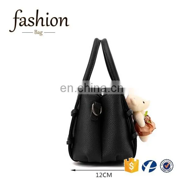 CR in Time Reply New Product Elegance Women Hand Bag With Bear Long Strap Shoulder Bags Cheap Leather Purse Vintage photo-5