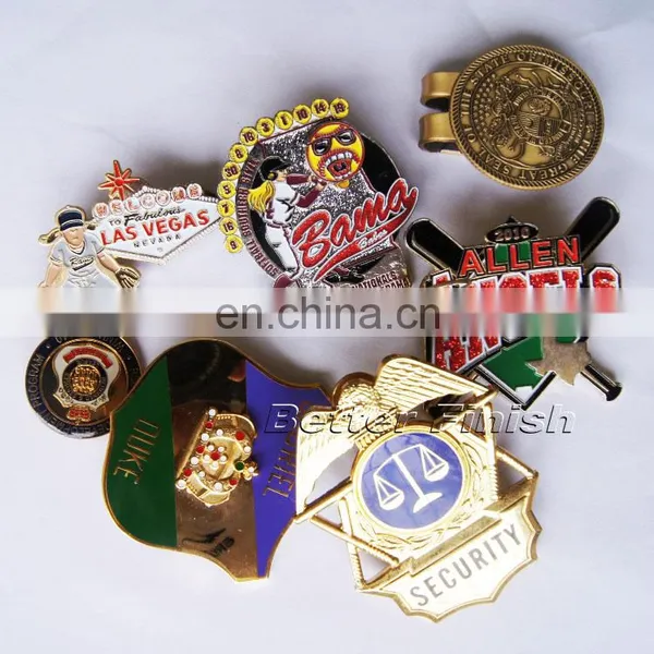 Custom Sport Baseball Colors Enamel Gold Silver Lapel Pin Badge