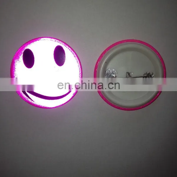 Smile Reflective Pin Badge Metal Badge Cheap Badge Pin photo-4