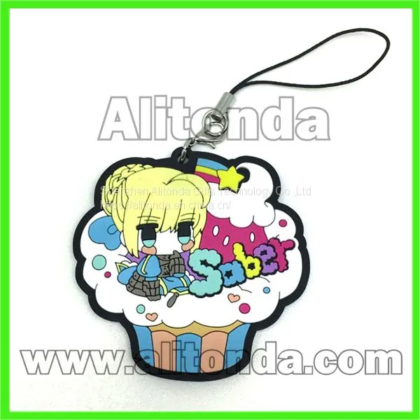 Custom Pvc Soft Cartoon Animal Figure Pendant for Bag Mobile Phone photo-2