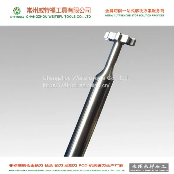 WTFTOOLS Manufacturer Non-standard Tungsten Carbide Dovetail End Milling Cutter Tools photo-4