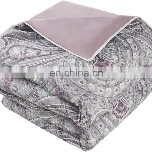 Kashmir 8 Piece Comforter Set Hypoallergenic Microfiber Lightweight All Season Paisley Print Bedding Set photo-4