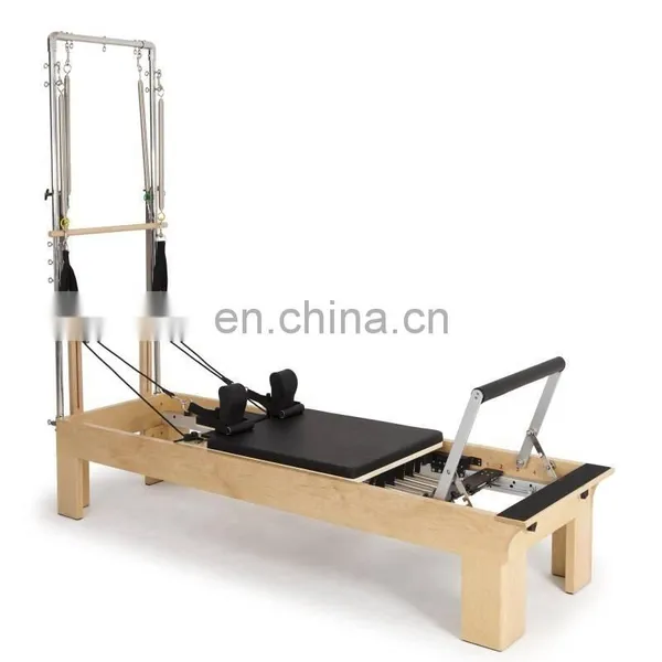 Very Good Quality White Maple Wood Reformer Pilates With Tower Used in Pilates Machine Reformer With Half Trapeze photo-3