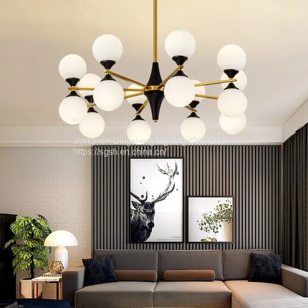 New Style All Copper Chandelier Personality Creative Ice Chandelier Crystal Lamp Household Chandelier Personality Restaurant Chandelier American Style Lamp photo-3