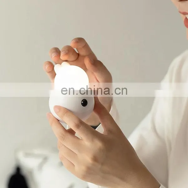 2020 New Design LED Night Light Touch Tap Lamp Bedroom Energy-saving LED Silicone Lamp for Kids photo-5