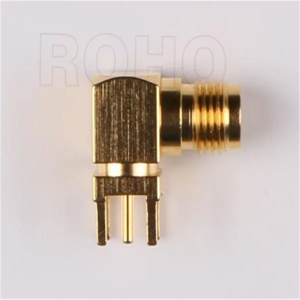 Right Angle RF Coaxial SMA Jack Female Connector for PCB Mount photo-4