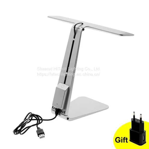 Foldable Reading Lamp LED USB Book Light Ultra Thin Flexible Desk Light With 3 Brightness Levels photo-3