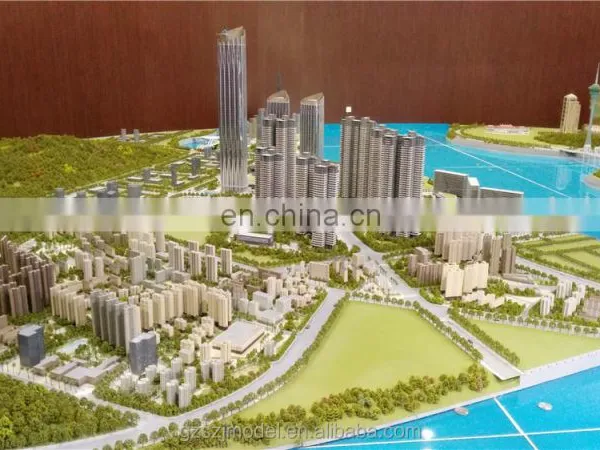 High Quality 3d Miniature City Plan Building Model for Development photo-3