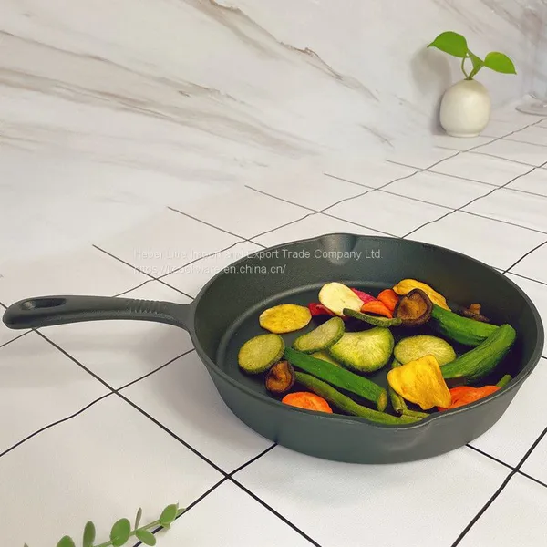 Wholesale Cast Iron Cookware Pre-seasoned Grill Pan/fry Pan Cast Iron Bakeware Wholesale