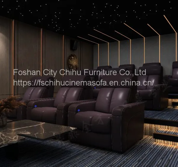 CHIHU Theater Furniture Luxury Low Seat Comfortable Home Plush Theater Chairs Recliner Chair Sofa Recliner Sofa Chair photo-3