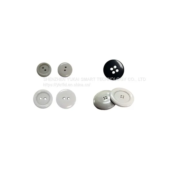 Smart Tag 900MHz Epc Gen2 Round Button Washable Reusable Waterproof Passive Uhf Rfid Laundry Tag / Token photo-3