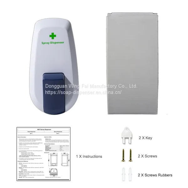 Commercial 500ml Wall Mounted Hand Sanitizer Liquid Spray Soap Dispenser for Hospital School Mall Office Building photo-2