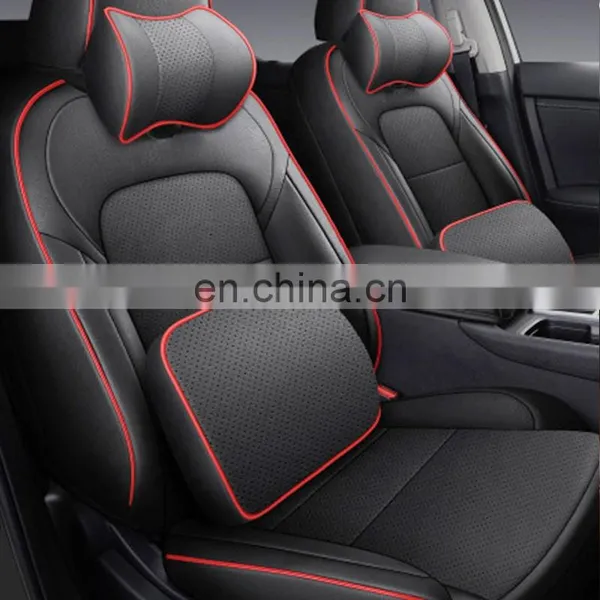 2022 360 Degree Full Surrounded Black Brown Mixed Standard True Genuine Leather 5d Car Conversion Seat Cover Fit for Ix35 Ix45 photo-3