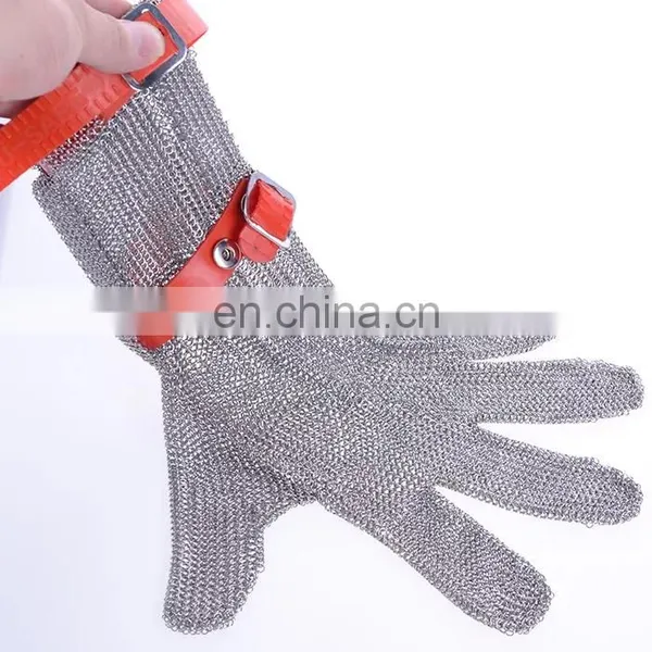 Cut Proof Protect Stainless Steel ANSI Anti Cut Resistant Metal Mesh Butcher Work Gloves photo-5