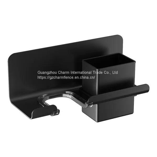 Hair dryer rack Punch free bathroom hair dryer bracket Toilet wall mounted air duct hanger