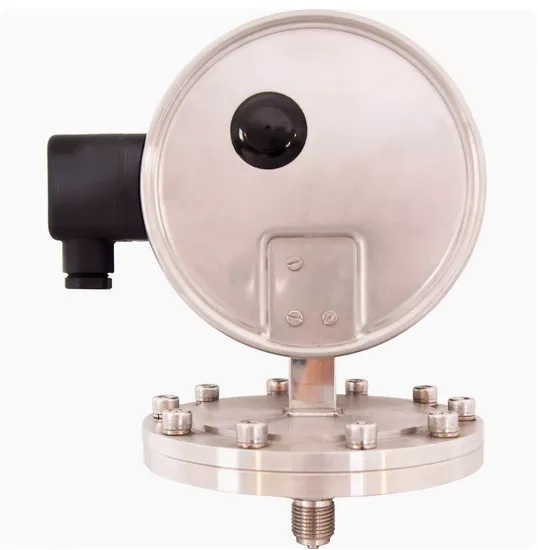 All Stainless Steel Inductive Electric Contact Diaphragm Pressure Gauge 4-20mA photo-2