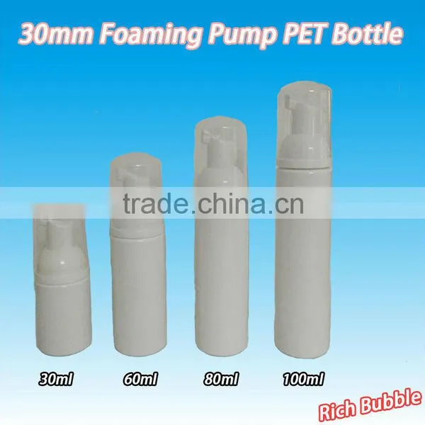 100ML Plastic PP Foam Pump Spray Bottle,Foamer Pump Spray PET Bottle